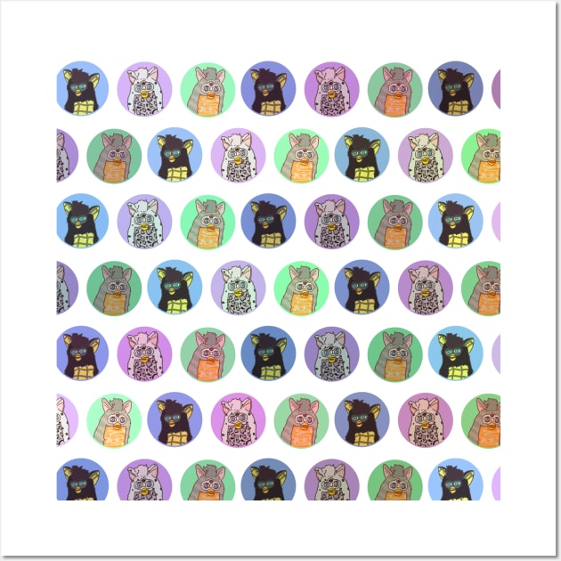 long furby pattern Wall Art by archillustrates